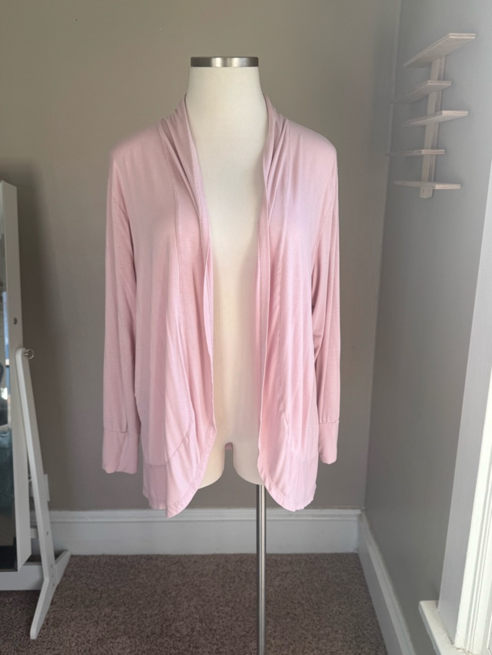 Maurices Light Pink Open-Front Women’s Cardigan Sweater - Picture 2 of 9